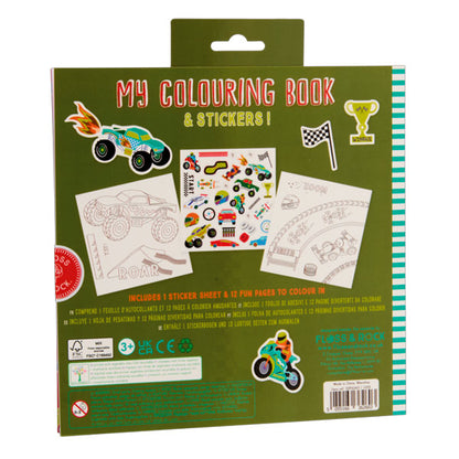 Libro Para Colorear Con Fragancia Y Stickers Cars