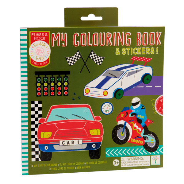 Libro Para Colorear Con Fragancia Y Stickers Cars