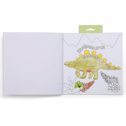 Libro Para Colorear Con Fragancia Y Stickers Dinos