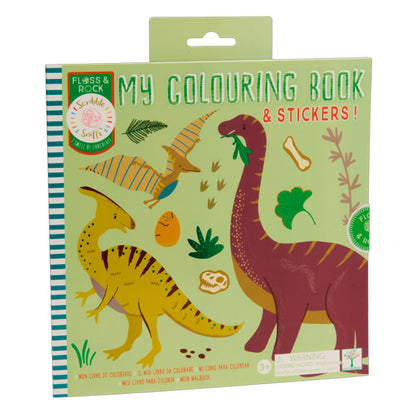 Libro Para Colorear Con Fragancia Y Stickers Dinos