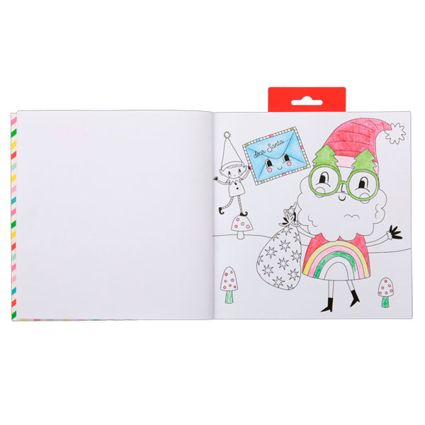 Libro Para Colorear Con Fragancia Y Stickers Navidad