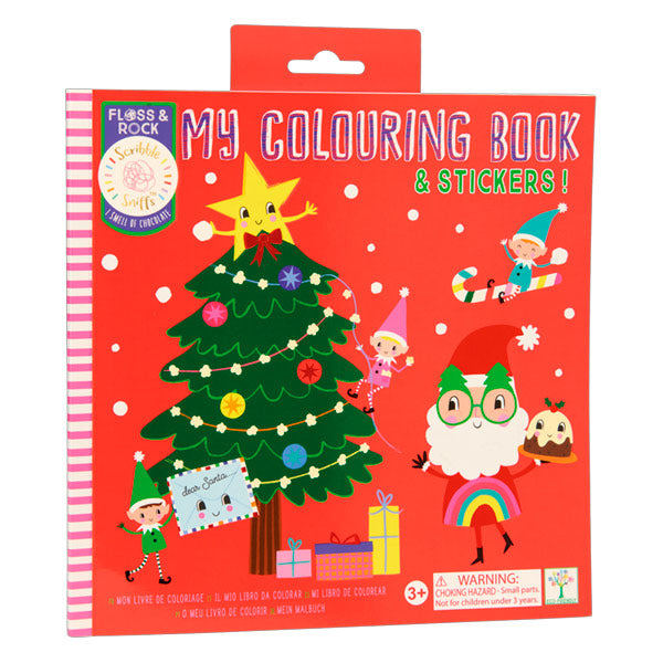 Libro Para Colorear Con Fragancia Y Stickers Navidad