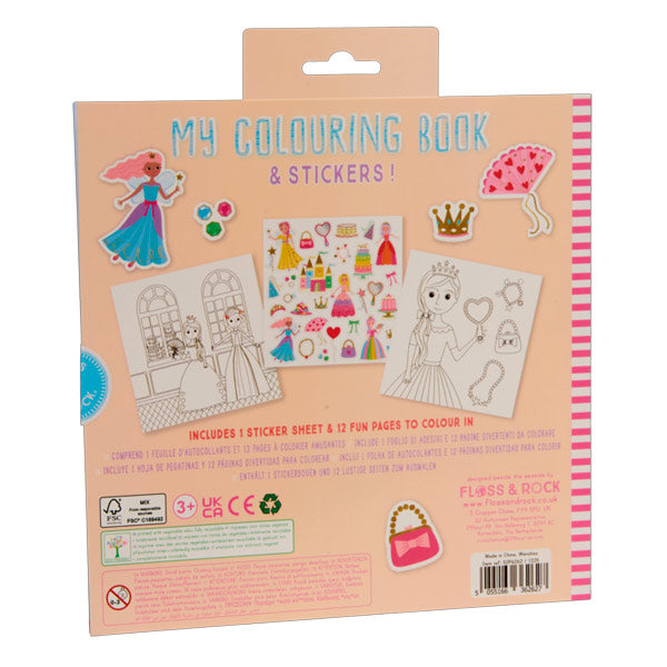 Libro Para Colorear Con Fragancia Y Stickers Princess