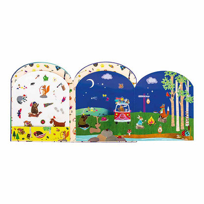 Libro Pegatinas Reutilizables Adventure Stick and Play Floss and Rock