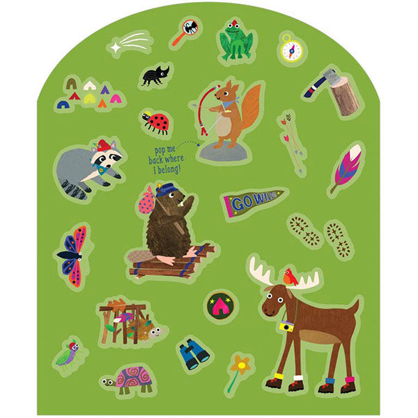 Libro Pegatinas Reutilizables Adventure Stick and Play Floss and Rock
