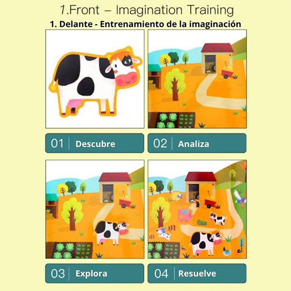 Libro Pegatinas Reutilizables Animal Place Jarmelo