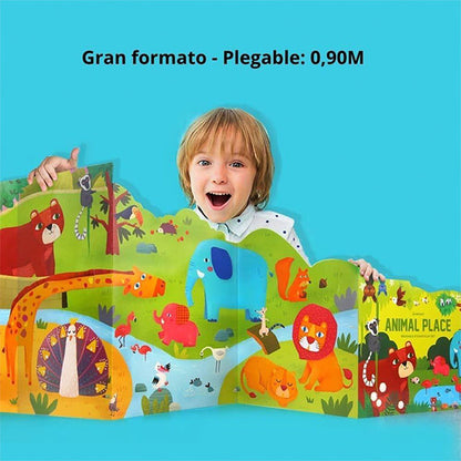 Libro Pegatinas Reutilizables Animal Place Jarmelo