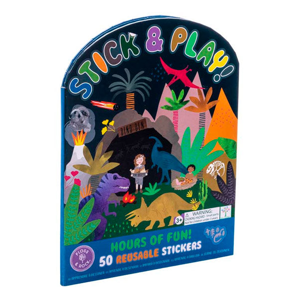 Libro Pegatinas Reutilizables Dino Floss And Rock