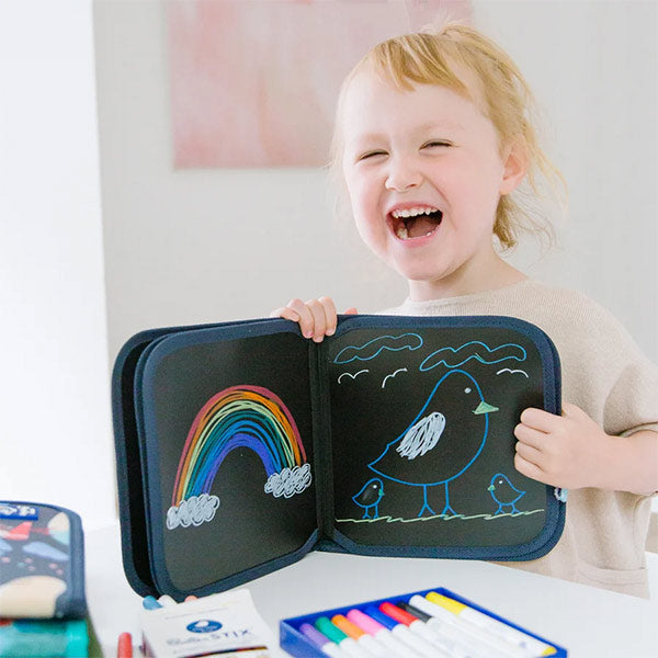 Libro Pizarra Flexible Borrable Spaceship Jaq Jaq Bird