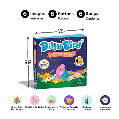 Libro Sonidos Recargable Ditty Bird Bedtime Songs