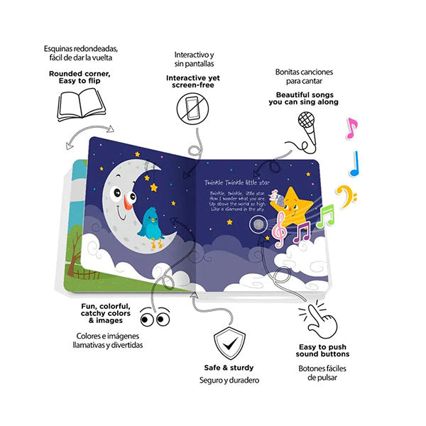 Libro Sonidos Recargable Ditty Bird Bedtime Songs