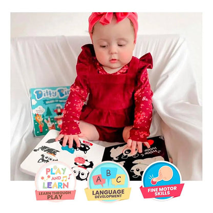 Libro Sonidos Recargable Ditty Bird Black & White
