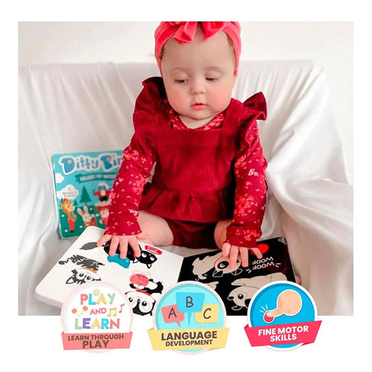 Libro Sonidos Recargable Ditty Bird Black & White
