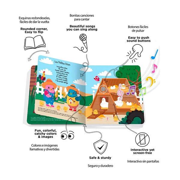 Libro Sonidos Recargable Ditty Bird Canciones Animales
