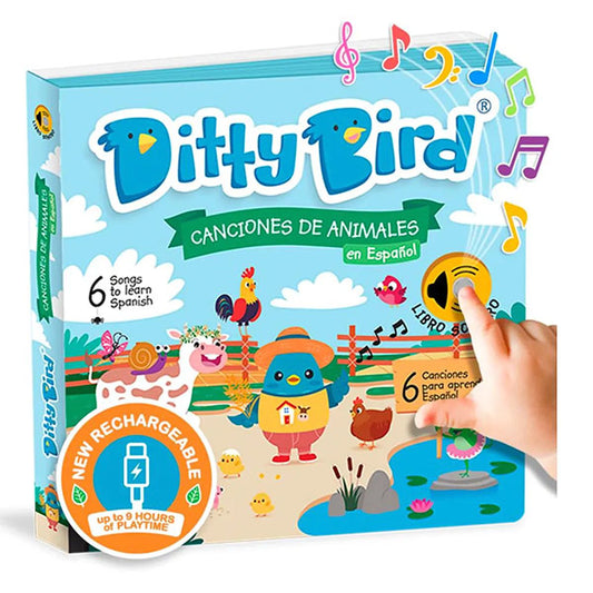 Libro Sonidos Recargable Ditty Bird Canciones Animales