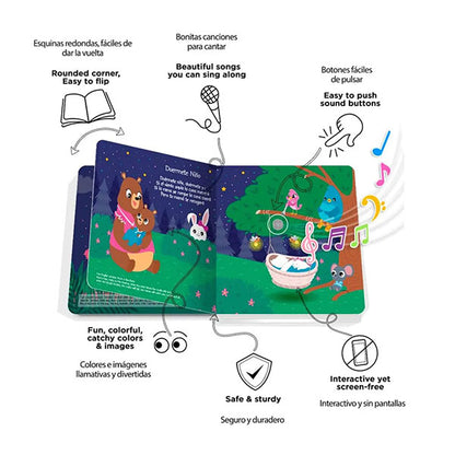 Libro Sonidos Recargable Ditty Bird Canciones Cuna