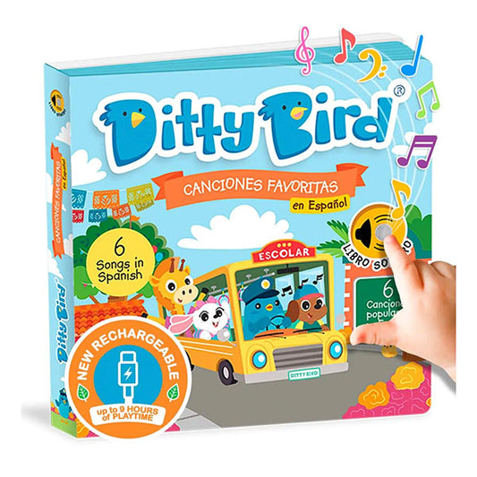 Libro Sonidos Recargable Ditty Bird Canciones Favoritas