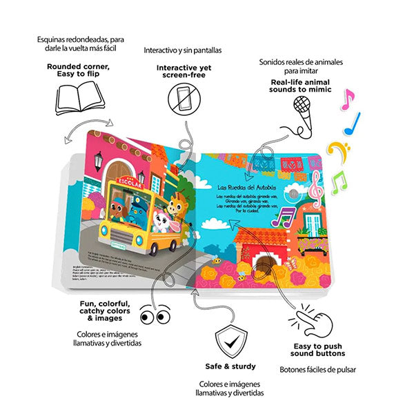 Libro Sonidos Recargable Ditty Bird Canciones Favoritas