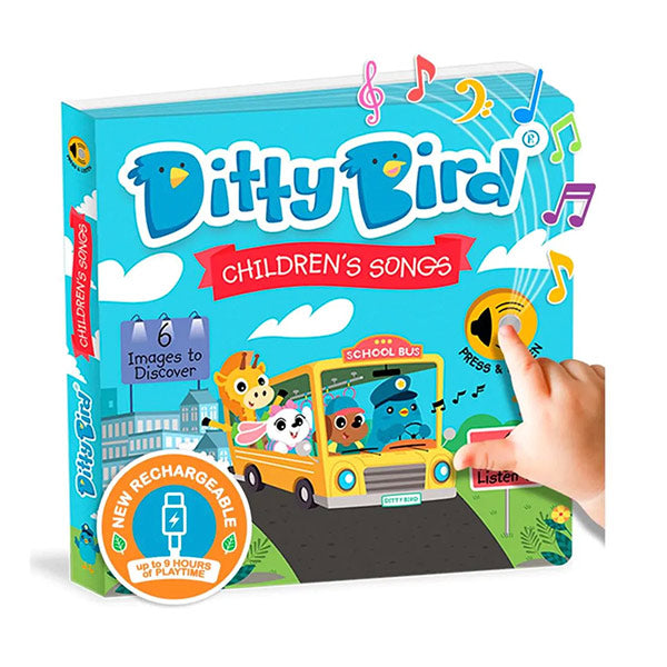 Libro Sonidos Recargable Ditty Bird Children's Songs