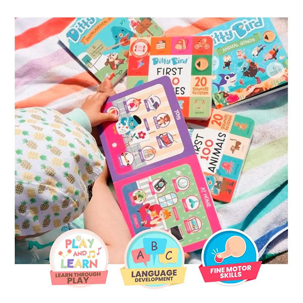 Libro Sonidos Recargable Ditty Bird First 100 Words