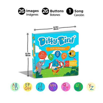 Libro Sonidos Recargable Ditty Bird Fun Alphabet