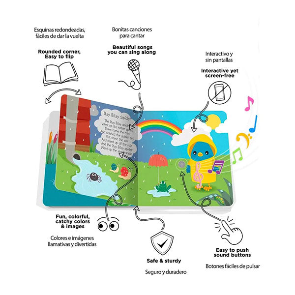 Libro Sonidos Recargable Ditty Bird Nursery Rhymes