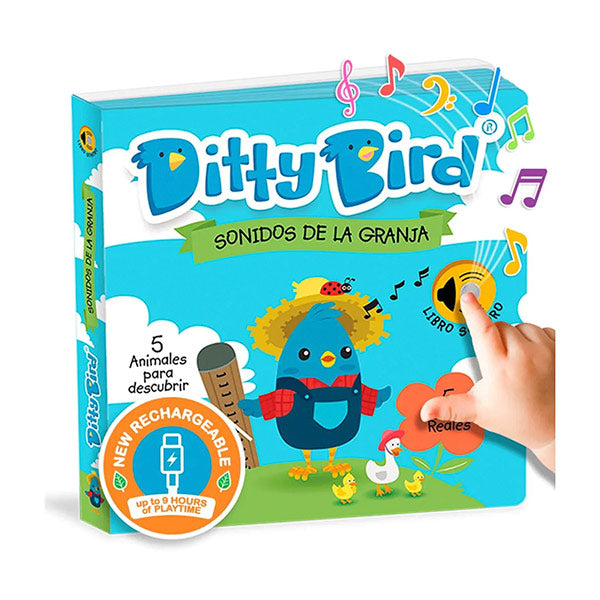 Libro Sonidos Recargable Ditty Bird Sonidos Granja