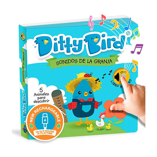Libro Sonidos Recargable Ditty Bird Sonidos Granja