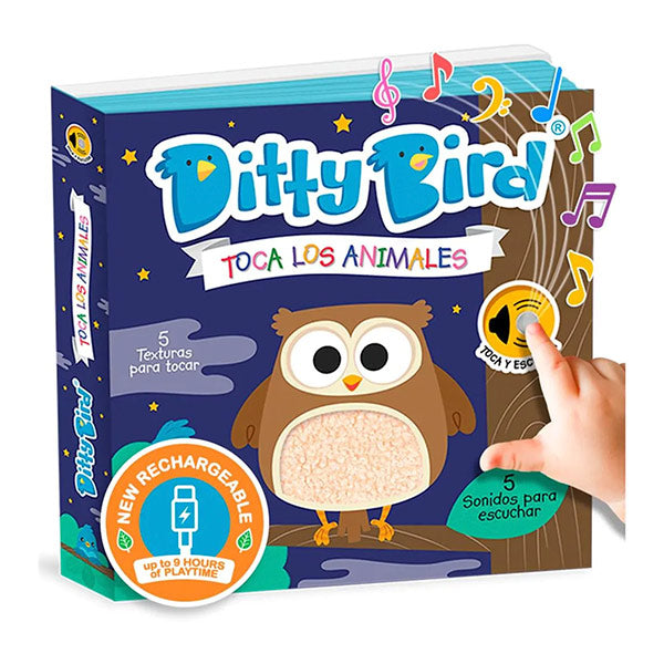 Libro Sonidos Recargable Ditty Bird Toca Animales