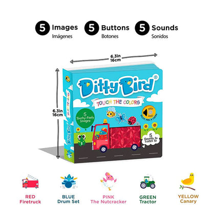 Libro Sonidos Recargable Ditty Bird Touch Colours