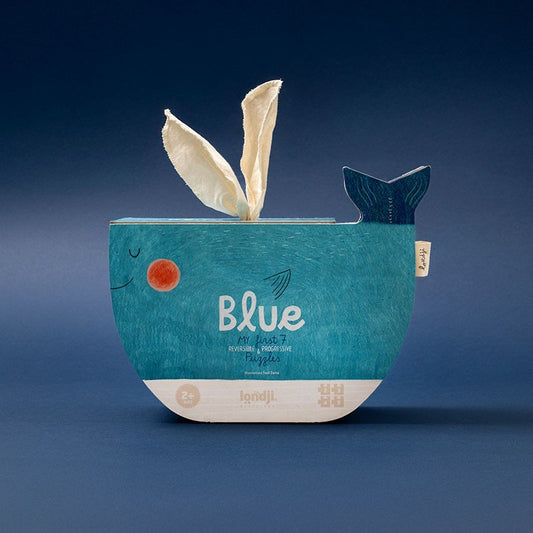 Puzzle Ballena Blue Londji Reversible y Evolutivo