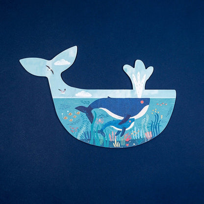Puzzle Ballena Blue Londji Reversible y Evolutivo