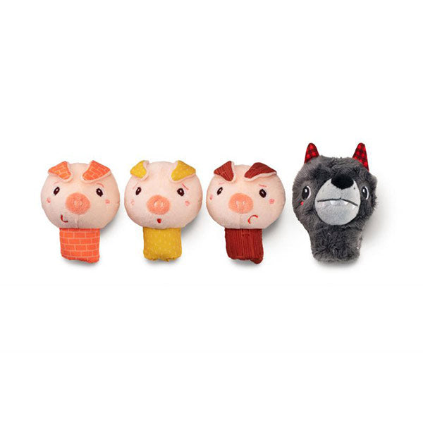 Louis Marionetas De Dedo El Lobo Y Los 3 Cerditos Lilliputiens