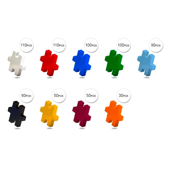 Bloques Meli Minis Tematic Banderas del Mundo 700 Piezas