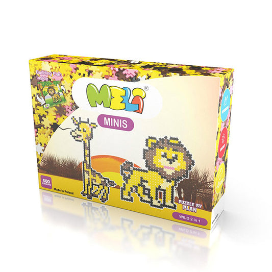 Bloques Meli Minis Tematic 2 en 1 Safari 500 Piezas