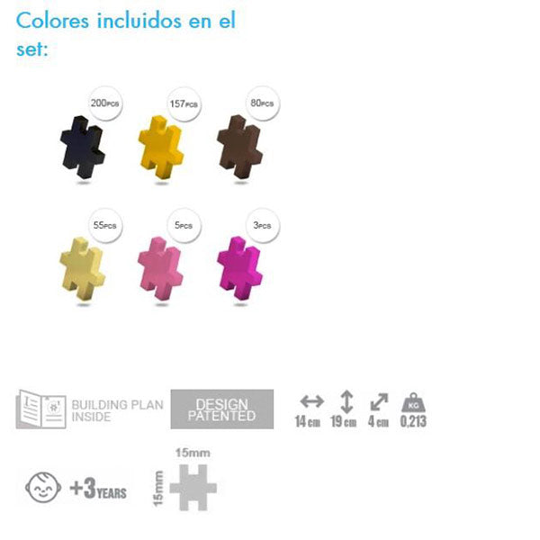 Bloques Meli Minis Tematic 2 en 1 Safari 500 Piezas