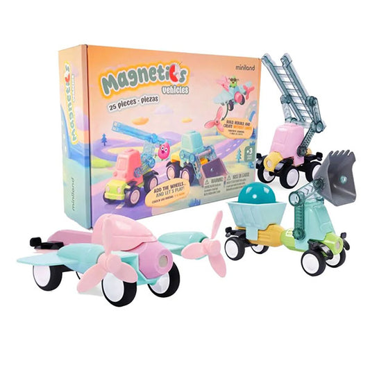Magnetics Vehículos 25 Piezas Miniland