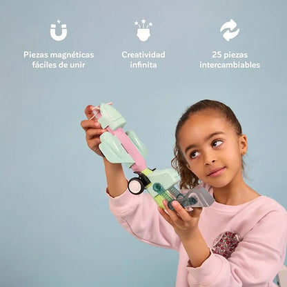 Magnetics Vehículos 25 Piezas Miniland