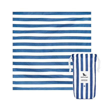 Manta Picnic Playa Impermeable Dock & Bay Navy Blue L