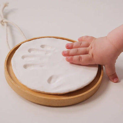 Medallón Huella de Recuerdo de Madera