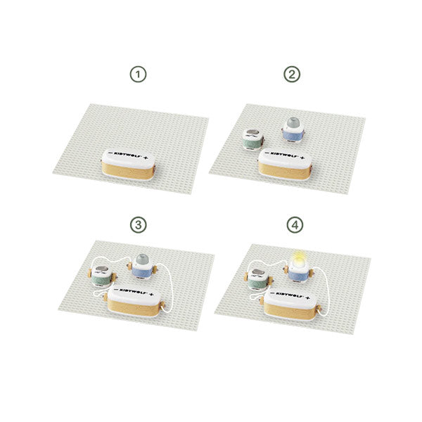 Mi Primer Kit Eléctrico Kidywolf Iniciación 11 Piezas Kidyelec