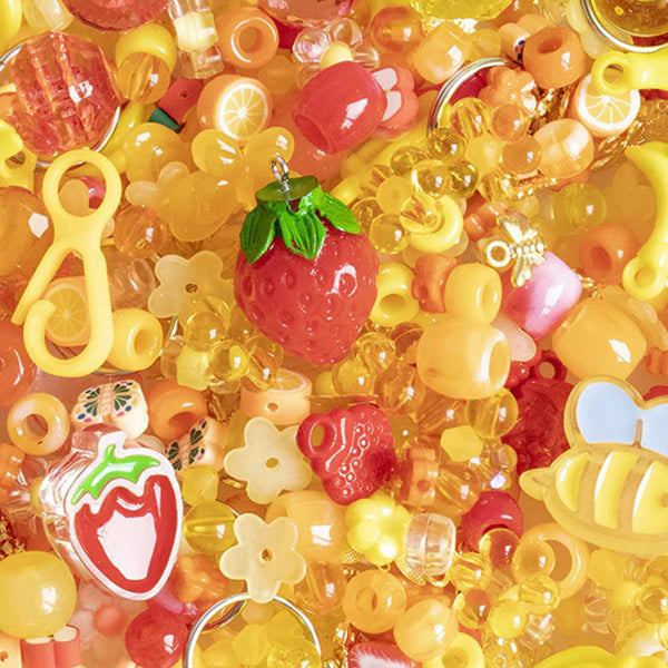 Mix Perlas Abalorios Bee Happy Para Pulseras Colgantes Llaveros
