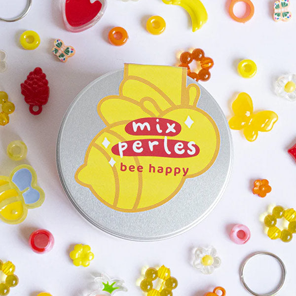 Mix Perlas Abalorios Bee Happy Para Pulseras Colgantes Llaveros