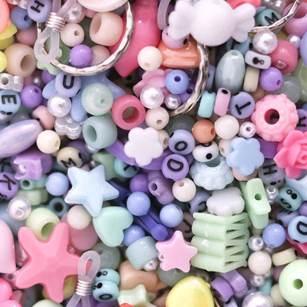 Mix Perlas Abalorios Pastel Para Pulseras Colgantes Llaveros