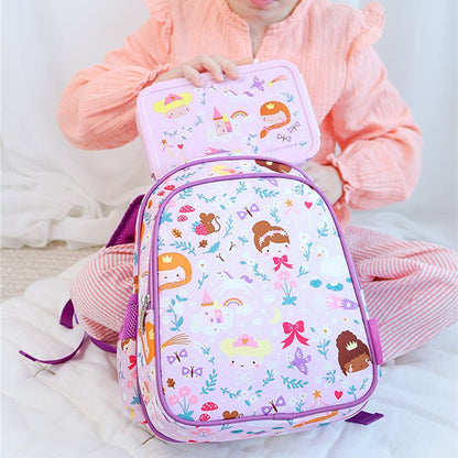 Mochila Con Bolsillo Térmico Princesas
