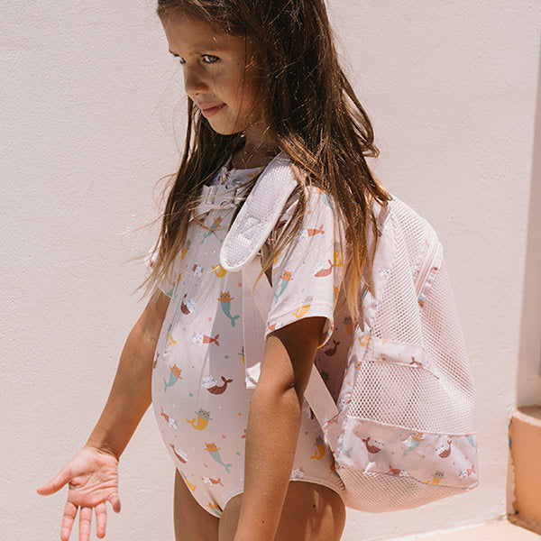 Mochila Infantil Antiarena Gatos Sirena Monneka