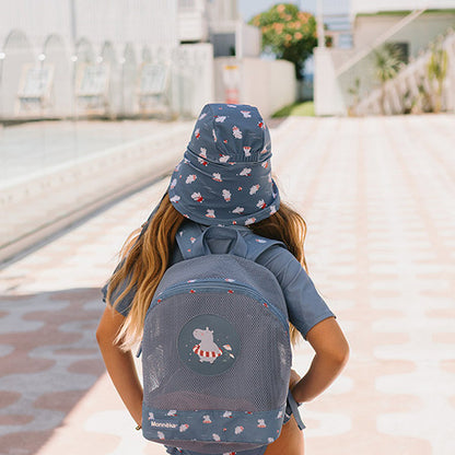 Mochila Infantil Antiarena Hippos Monneka
