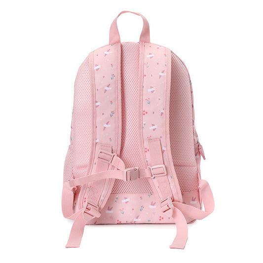 Mochila Mediana Blossom Birds + Llavero Tutete
