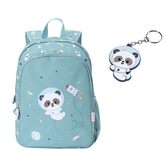 Mochila Mediana Pandas in Space + Llavero Tutete