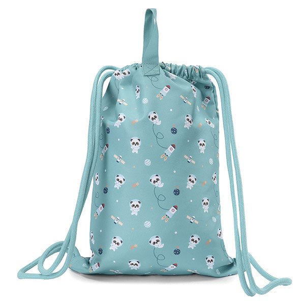 Mochila Saco Impermeable Pandas in Space Tutete